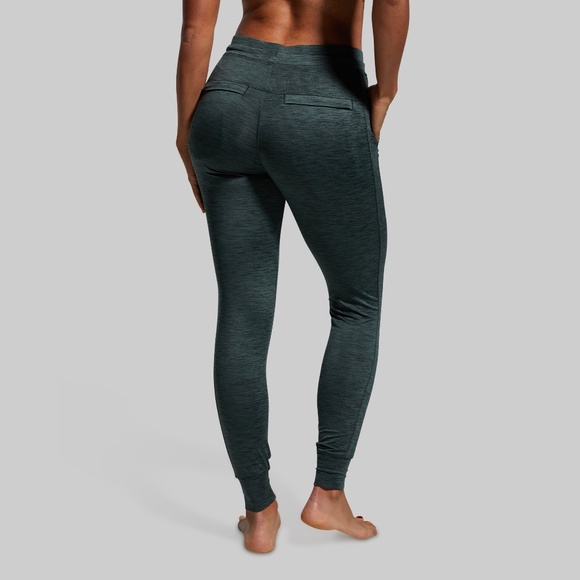 Born Primitive Pants - Born Primitive Women's Rest Day Athleisure Jogger (Evergreen) Size X-SmallX-Smal